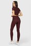 Popi High Waist Plum Sports Leggings - 5