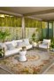 Traditional Floral Patterned Woven Base Carpet and Washable Carpet Aloha115 - 3