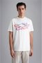 Men's Brand Logo Detailed Crew Neck Regular Fit Ecru T-Shirt24411115-490