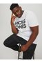 Men's White Large Size T-Shirt - Jack Jones JJecorp Logo, SS O-Neck, Noos Pls12158505-01 - 2