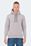 Ophir I Men's Hooded Pocket Stone Gray Sweatshirt