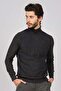 Men's Patterned Full Fisherman Sweater 650189232 Anthracite - 4