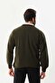 Sanfa Men's V-Neck Pure Wool Cardigan 2634 Green - 4