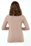 Women's Lycra Long Sleeve Basic Full Fisherman Blouse 0240017 Mink - 5