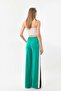 Women's Waist-Tied Comfortable Form Trousers 22959 Grass - 5