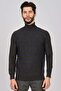 Men's Patterned Full Fisherman Sweater 650189232 Anthracite - 3