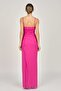 Women's Draped Strap Evening Dress 5924058 Fuchsia - 5
