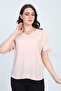 Women's Sleeve Lace Detailed Blouse 19e021 Powder
