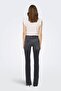 Women's Slit Wide Leg Jeans Trousers 15256142 Black - 5