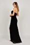 Women's Deep Slit Long Evening Dress 4775157 Black - 5