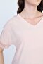 Women's Sleeve Lace Detailed Blouse 19e021 Powder - 4