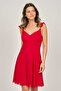 Women's Chiffon Short Evening Dress 5922025 Red - 6