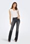 Women's Slit Wide Leg Jeans Trousers 15256142 Black