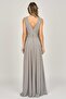 Women's Chiffon Long Evening Dress 5929105 Gray - 5
