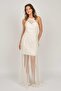 Women's Halter Neck Evening Dress 5928098 Bone - 7