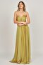 Women's Strapless Long Evening Dress 5438019 Gold - 3
