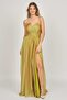 Women's Strapless Long Evening Dress 5438019 Gold