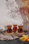 Dantel 12 Piece Round Bamboo Base Tea Set - 6