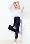 Zülal Elastic Waist Pocket Trousers 651 - Navy Blue - 6