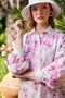 Patterned Scalloped Linen Tunic - 5