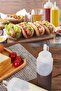 Chef Prep Bottle (4 Pieces) Salad Dressing with Lid Olive Oil Ketchup Mayonnaise Squeeze Sauce Bottle 400 Ml - 7