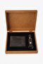 Men's Black Special Gift Boxed 100% Genuine Leather Wallet-Keychain Set - 2