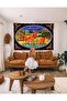 Nature Illustrated Deer Motif Ethnic Model Wall Tapestry| Wall Cloth| Tapestry - 3
