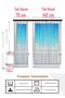 Single Wing Cat Paw Patterned Young Room Background Curtain - 2