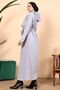 Benna Hooded Dress 692 - Gray - 6