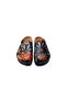 Dark Green Floral Printed Slippers - 2