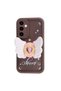 Galaxy A05S Case with Camera Protection Figure Design Zore Kapya Cover-Dark Brown - 2