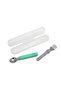 Detachable Spoon & Fork with Carrying Case - Green & Grey