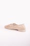 Women's Silvery Mesh Beige Skin Evening Dress Ballerinas - 5