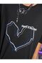 Black Heart Printed Children's T-shirt - 2