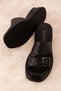 Women's Genuine Leather Wedge Heel Daily Stylish Slippers Ayh.1120 - 4