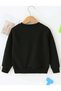 Kids Unisex Oversize Black Hand Holding Heart Printed Sweatshirt - 2