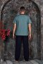 Men's Short Sleeve Summer Pajama Set New Season - 3