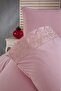 Meriç Bridal Duvet Cover Set with French Lace, Powder Pink - 5
