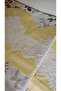 Handmade Lace, Bordered and Patterned Duvet Cover Set- Yellow - 4