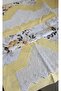 Handmade Lace, Bordered and Patterned Duvet Cover Set- Yellow - 3