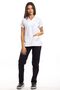 Surgical Doctor Nurse Scrubs Top White Bottom Navy Blue Jersey Suit - 6