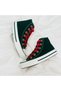 Red Lace-up Black High Top Sports Shoes Kids Sneakers