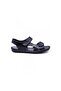 Men's Black Orthopedic Leather Sandals