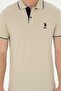 Men's Stone Polo Neck T-Shirt - 6