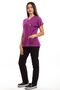 Surgical Doctor Nurse Uniform Purple Top Black Bottom Set
