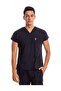 Surgical Doctor Nurse Scrubs Navy Blue Jersey Single Top