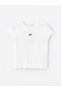 LCW Baby Girl's Crew Neck Printed Short Sleeve T-Shirt