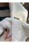 Cute Bear Eared Kawaii Winter White Plush Hat Scarf Gloves Set - 7