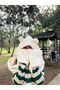 Cute Bear Eared Kawaii Winter White Plush Hat Scarf Gloves Set