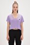 Menas Purple V-Neck Women's T-Shirt